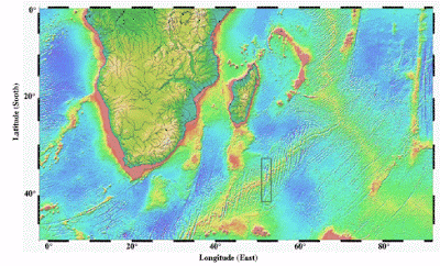 Location of the South West Indian Ridge (SWIR)