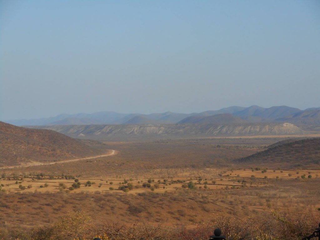 View from my room at Opuwo Country Lodge