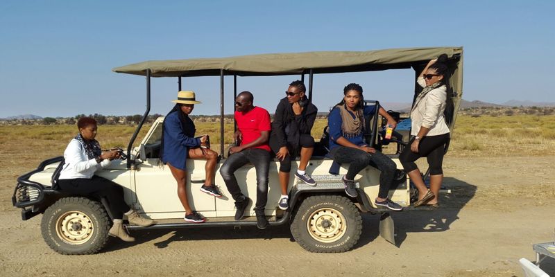 Game Drive at Gocheganas Lodge, Namibia