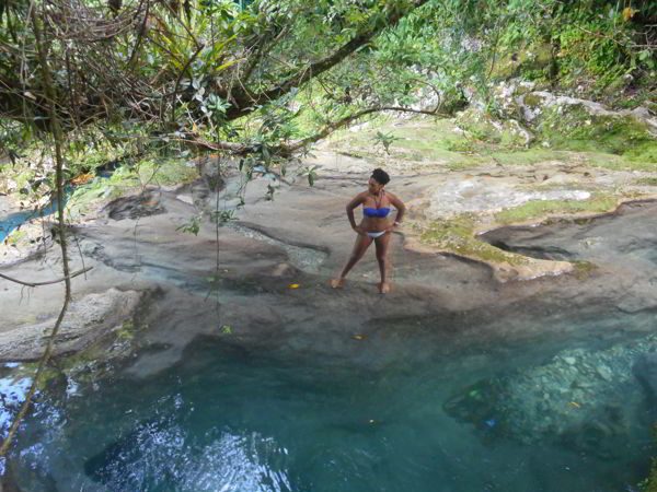 Pools above Reach Falls, Portland Jamaica