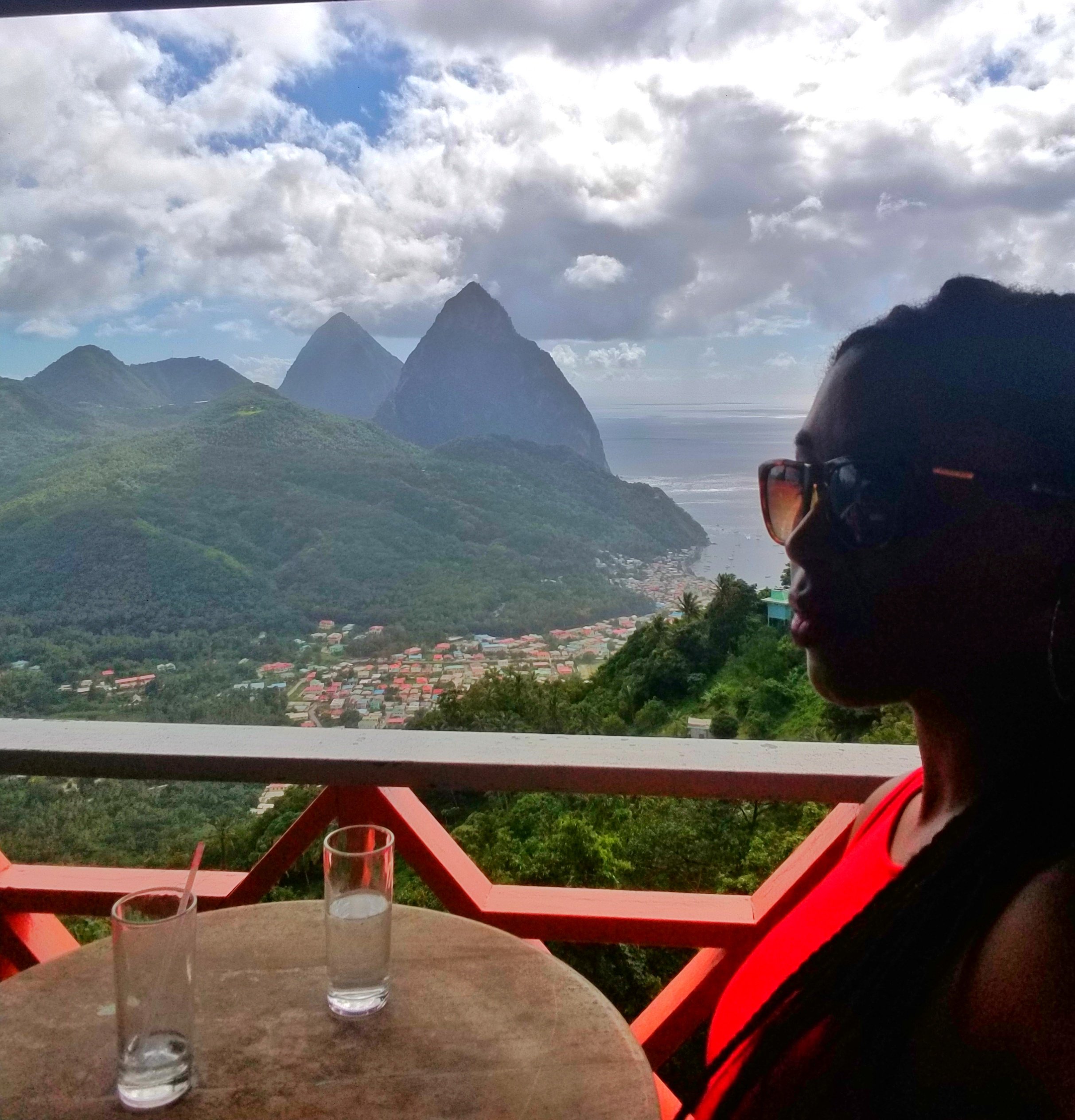 St. Lucia Lunch with Les Pitons Roaming With Ren