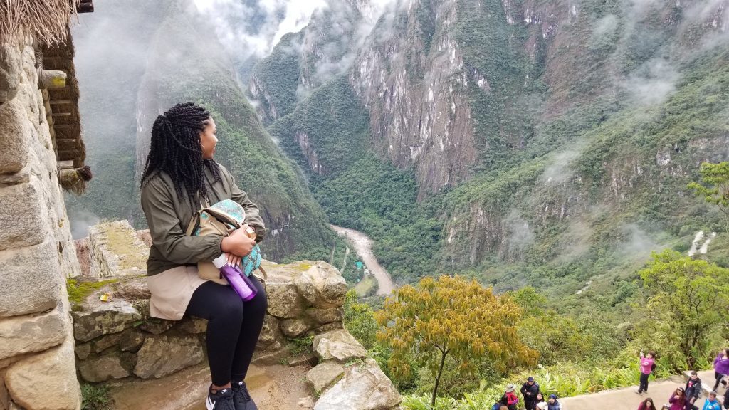 View of the Urubamba River from Machu Picchu